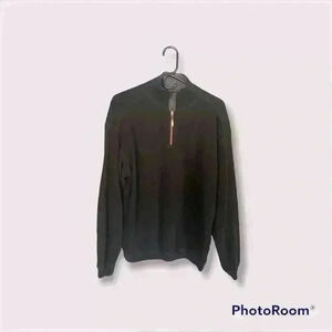 Tommy Bahama quarter zip black sweater